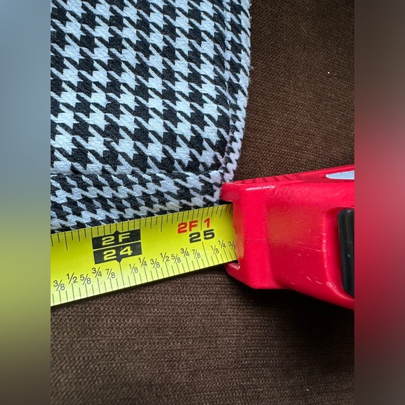 C By One Black & White Houndstooth Pattern Capri Casual Pants Sz XL  T 16. - Picture 10 of 12